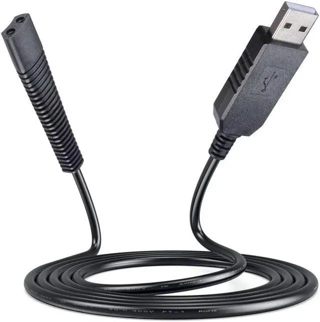 Main image of FOR Power Cable for Electric Shaver 6V 0.6A USB Cord Replacement Compatible with Series 1 5 130 570CC 590CC 5417