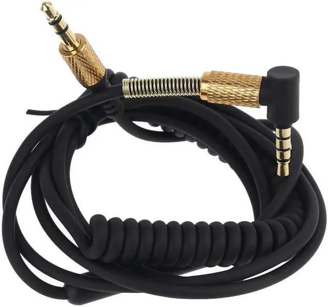 Main image of FOR Replacement Audio Cable For Headphones 3.5 MM male to male Fits Many Headphones Microphone Volume Control
