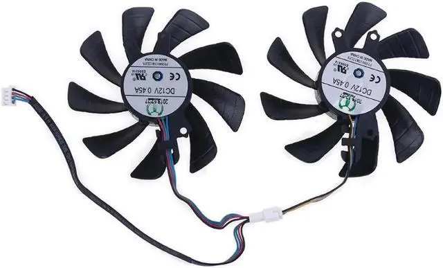 Main image of FOR 1 Pair 85mm 4Pin Cooler Fan Replacement for GTX 1660 RTX 2060 2070 Graphics Card Cooling Fan