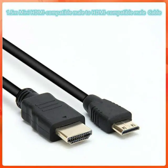 Main image of FOR 10PCS/LOT 1.5m Mini HDMI-compatible male to HDMI-compatible male Cable 1080p 1.5m High Speed Adapter for Camera Monitor Projec