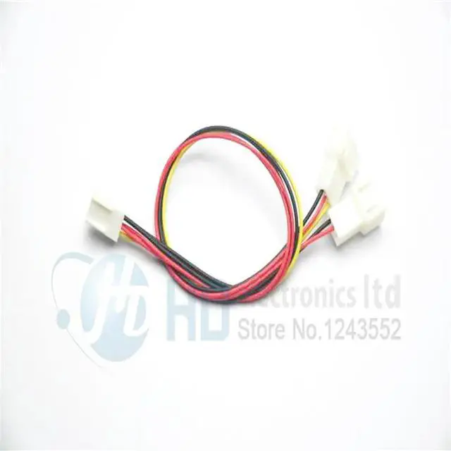 Main image of FOR 10pcs Lot 12V 3 Pin PC Fan Power Y Cable Splitter Extension Cable Wire