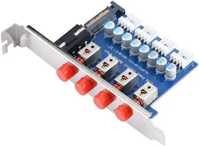 Main image of FOR Desktop Power Control Switch with 4 Ports HDD Selector Hard Drive Switcher 60cm Cable for PC Computer Accessories SATA 4Pin