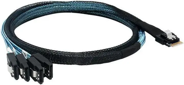 Main image of FOR 24G 4i SFF8654 To 4 SATA 3 Array Card Adapter Cable 1 Point 4MINI SAS Connection Cable