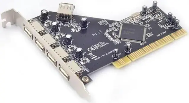 Alt view image 2 of 3 - FOR PCI to 4 Ports External + 1 Port Internal USB 2.0 Expansion Card set for