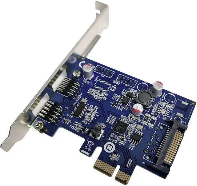 Main image of FOR PCIe 2 ports usb External 2 port 9pin 9-pin USB2.0 expansion card usb WIFI PCI-E adapter converter card