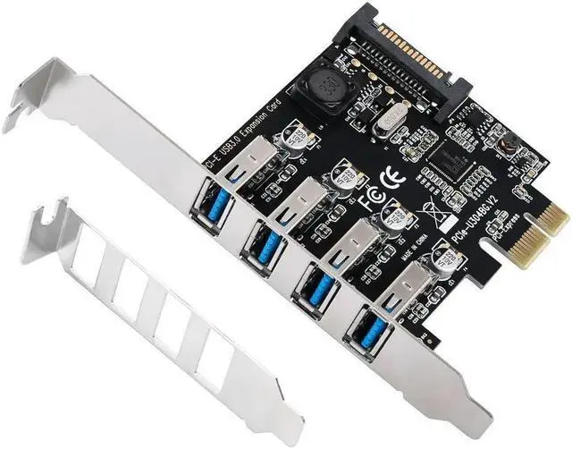 Main image of FOR 4 Ports USB 3.0 to PCI Express Expansion Card USB 3.0 PCI-e Controller Hub for Desktop PC with 8 cm Low Profile Bracket