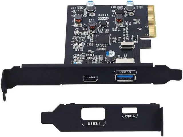 Main image of FOR PCI-E PCI Express to USB 3.1 Gen2 10Gbps Hub Type A and Type C 2-Port PCIe Expansion Adapter Card For WIN 7/8/8.1/10