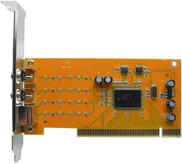 Main image of FOR SDK2500 PCI to 2 ports av capture video card HD TRIDENT SAA7134HL set AV/S 1394 Acquisition Card 720x576 support DirectX VFW