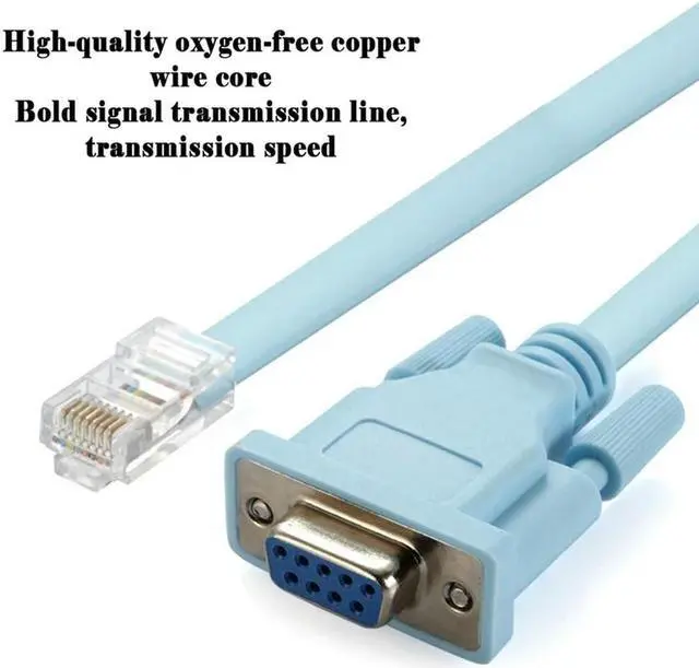 Alt view image 2 of 2 - FOR RJ45 Network Cable Serial Cable Rj45 To DB9 And RS232 To USB (2 In 1) CAT5 Ethernet Adapter LAN Console Cable