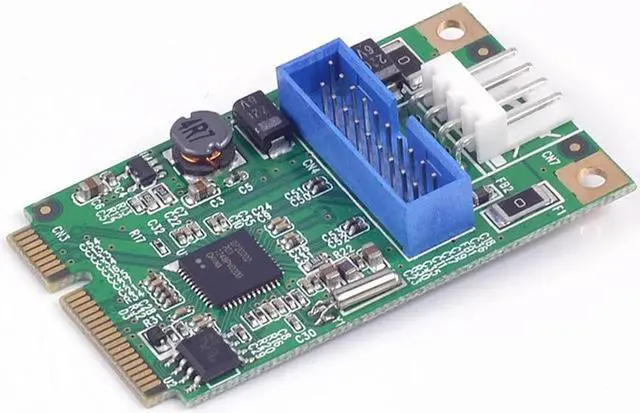 Main image of FOR Mini PCIE USB Adapter Mini PCI-e to 2 port USB3.0 20PIN 19pin to mpcie Adapter Card usb 3.0 HUB