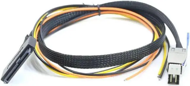 Main image of FOR Mini SAS HD SFF-8644 to U.2 SFF-8639 Adapter Cable with power supply OPEN cable