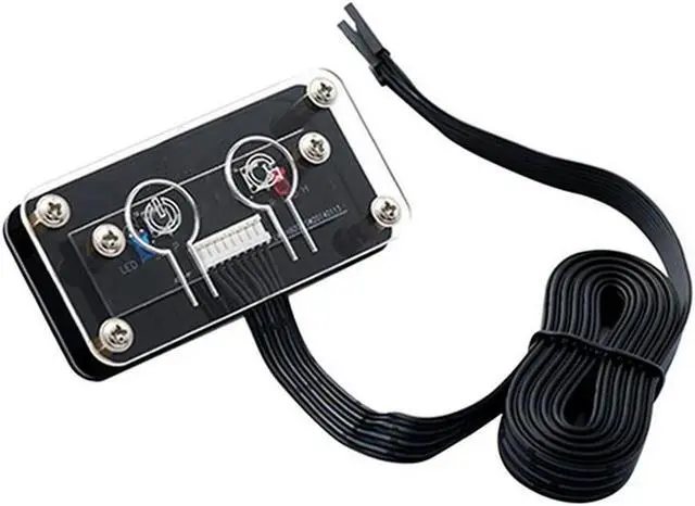 Main image of FOR 2 Pcs Desktop Computer Switch External Power Switch Power Button+Restart Button PC Case Power Supply Button