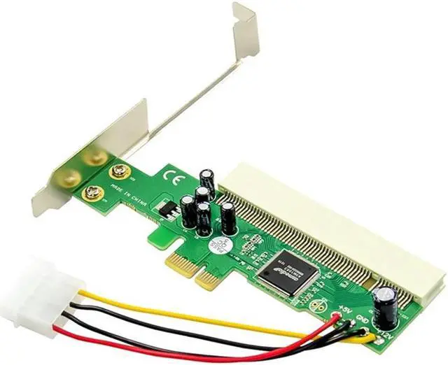 Alt view image 2 of 2 - FOR PCIE to PCI Adapter PCI Express X1 to PCI Expansion Card Riser Board 1083 Chipset with 4-Pin Power Connector