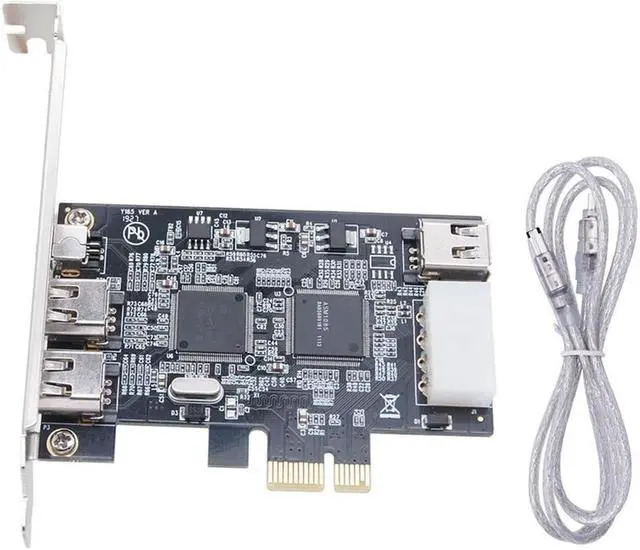 Main image of FOR PCI-E 1X IEEE 1394A 4 Port(3+1) Firewire Card Adapter 1394 A Pcie With 6 Pin To 4 Pin IEEE 1394 Cable For Desktop