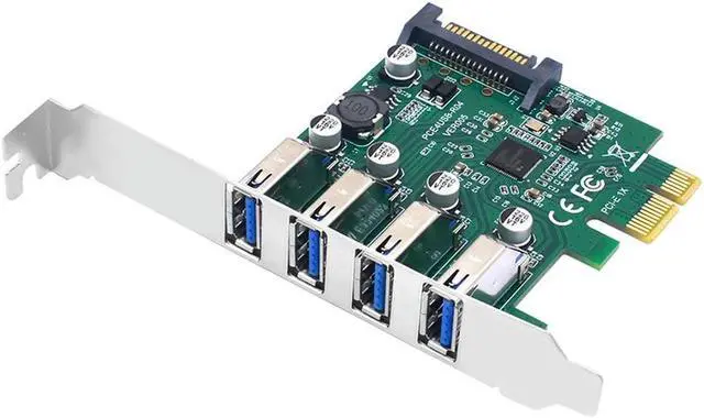 Main image of FOR PCIE 1X to USB3.2 Expansion Card PCI-E 4 Ports USB3.2 Adapter Multiplier PCI-E 1X 4X 16X Controller Add Cards 5Gbps