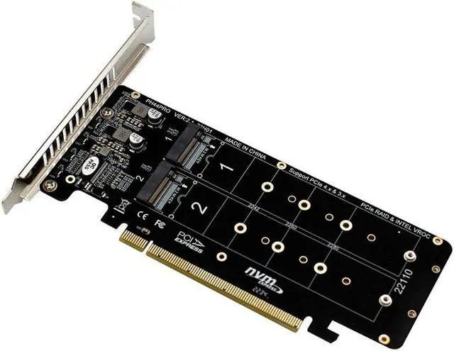 Main image of FOR Pciex16 To M.2 M-Key Nvmex4ssd 2U Server RAID Array Expansion Adapter Splitter Multifunctional Portable Card Easy To Use
