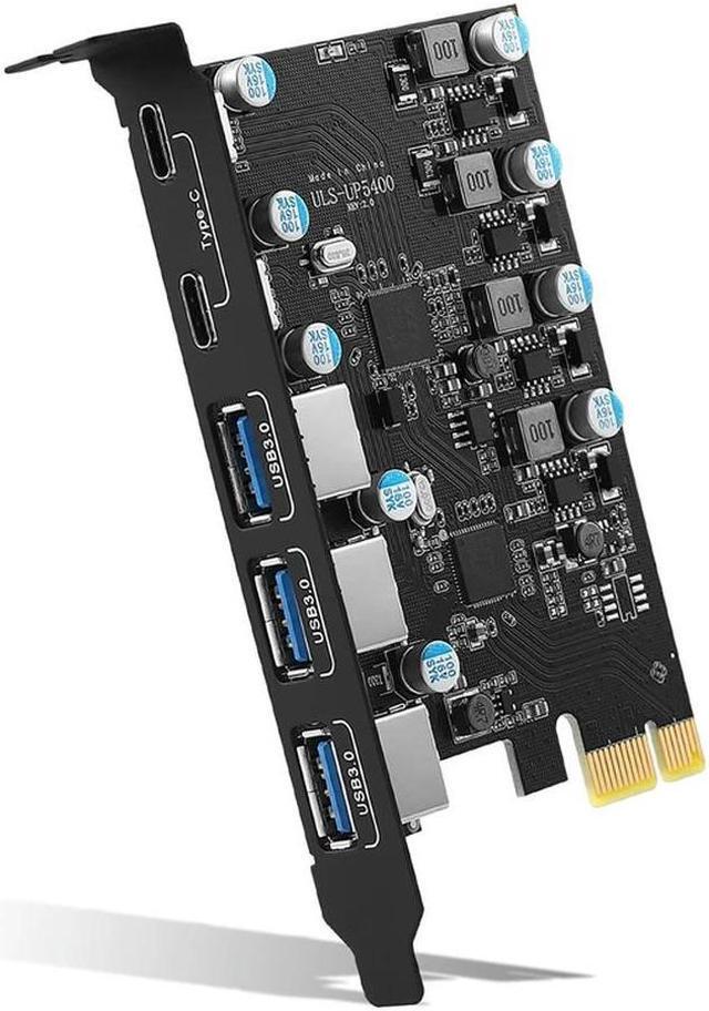 Alt view image 2 of 2 - FOR Pcie To USB 3.0 Card,5 Ports Gen 2 20Gpbs,Pcie USB Motherboard Card For PC Desktop Support Ws 7/8/10 OS