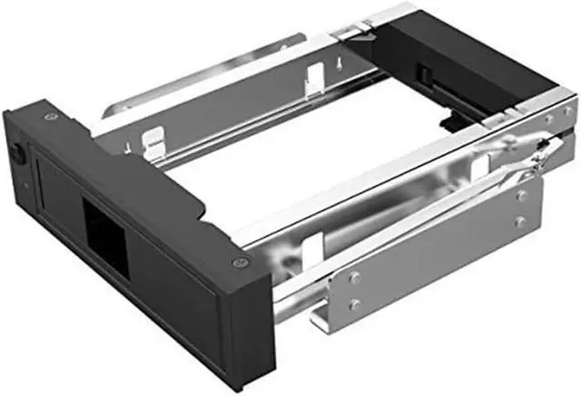 Alt view image 2 of 2 - FOR 1106SS 5.25 Trayless Hot Swap Mobile Rack CD-ROM 3.5 Inch Internal SATA Hard Drive SSD Adapter - Black
