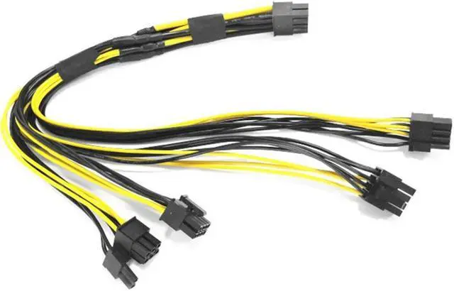 Alt view image 2 of 2 - FOR Computer Server GPU Video Card Power Cable PSU 8P To PCI-E 4X8pin(6+2) Power Supply Cable For Inspur 5468M5 TGC-1828-V5