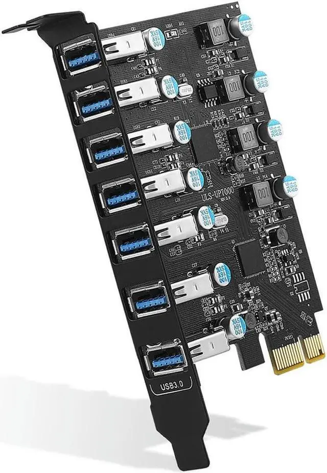 Main image of FOR Pcie To USB 3.0 7-Port PCI Express Expansion Card PCI-E USB3.0 Desktop PC Internal Hub For Ws 10/8/7 And OS