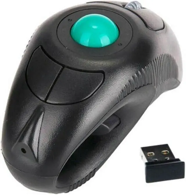 Main image of FOR 2.4G Air Mouse Ergonomic Trackball Handheld Finger USB Mouse USB Optical Trackball Mice Trackball Mice For Laptop