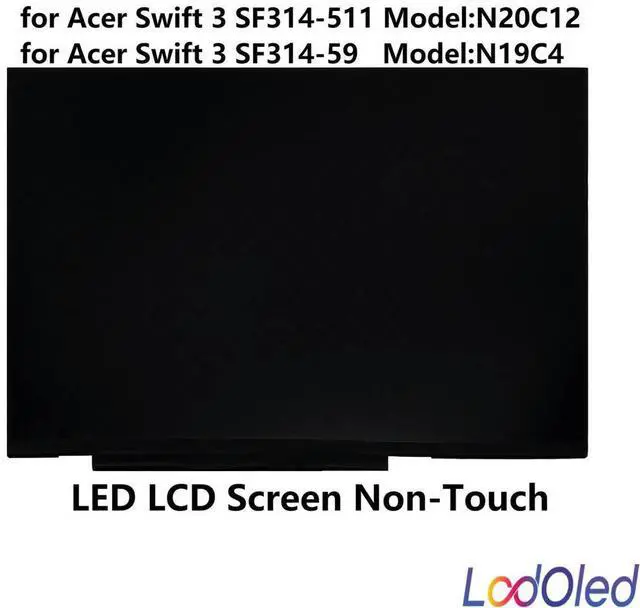Main image of FOR 14 FHD LED IPS Display LCD Screen Panel Matrix for Swift 3 SF314-511 SF314-59 N19C4 1920X1080 30 Pins 60 Hz