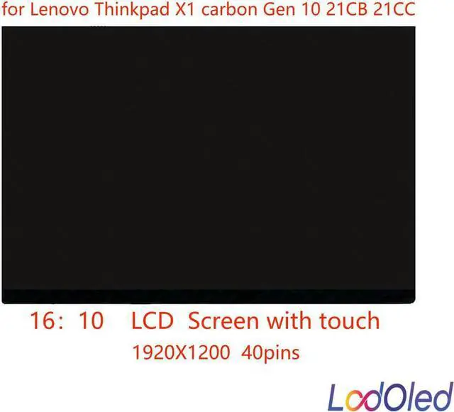 Main image of FOR 16:10 14.0 for X1 Carbon Gen 10 21CB00BVUS IPS Display LED LCD Screen 1920X1200 40pins 60hz