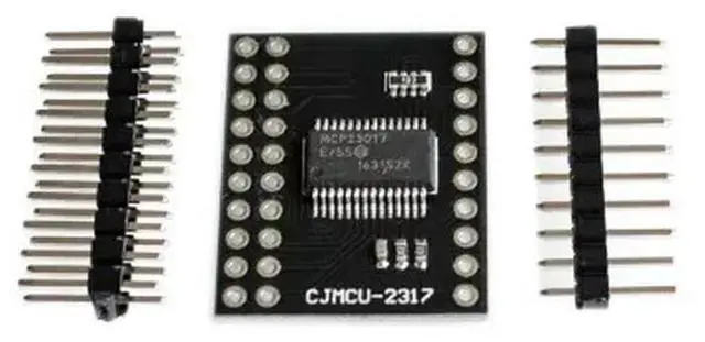 Main image of FOR MCP23017 I2C Interface 16bit I/O Extension Module Pin Board IIC to GIPO Converter 25mA1 Drive Power Supply for and C51