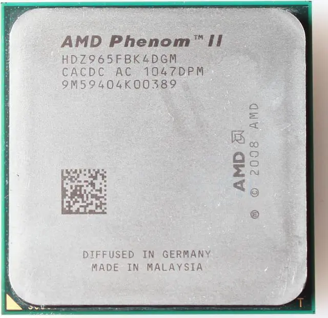 Alt view image 5 of 7 - AMD Phenom II X4 965 Black Edition - Phenom II X4 Deneb Quad-Core 3.4 GHz Socket AM3 125W Processor - HDZ965FBGMBOX