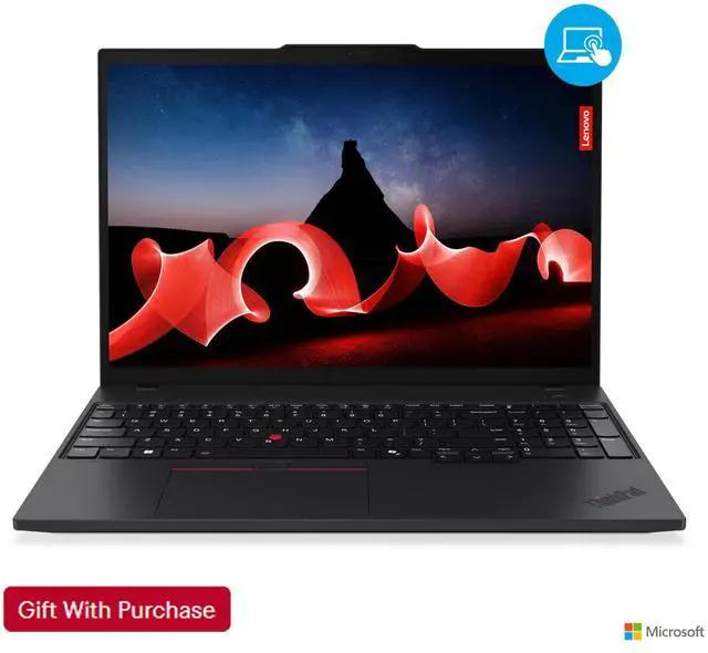 Main image of Lenovo ThinkPad T16 Gen 4 Business Laptop, 16" Touch IPS, Core Ultra 7-255U AI PC, 32GB DDR5, 2TB NVMe SSD, Win 11 Pro French Keyboard