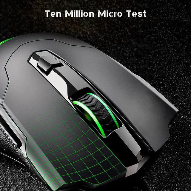 Alt view image 5 of 7 - Portholic Gaming Mouse Wired Breathing Light Ergonomic Game USB Computer Mice Multicolor Gamer Desktop Laptop PC Gaming Mouse, 6 Buttons for Windows 7/8/10/XP Vista Linux, Black