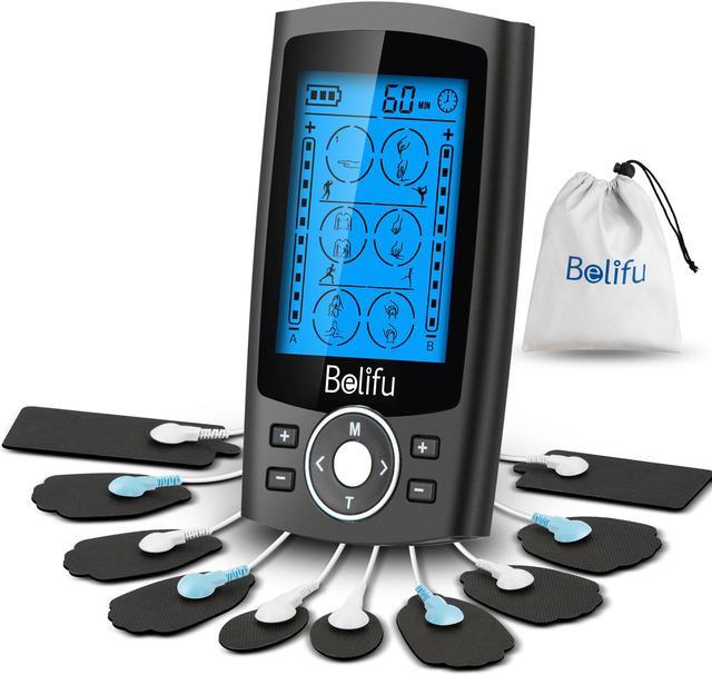 TENS and EMS Machine for Back Pain Relief and Muscle Spasm Relief