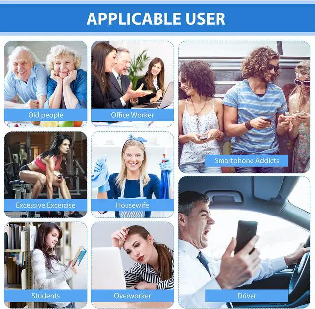 Alt view image 6 of 6 - Belifu Dual Channel TENS EMS Unit 24 Modes Muscle Stimulator for Pain Relief Therapy, Electronic Pulse Massager Muscle Massager with 10 Pads, Dust-Proof Drawstring Storage Bag