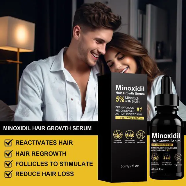Alt view image 7 of 7 - 5% Minoxidil Topical Solution for Scalp Care, Dropper Applicator, Unscented Formula, Daily Use Hair Care Solution for Men and Women, 6 fl oz(Pack of 3)