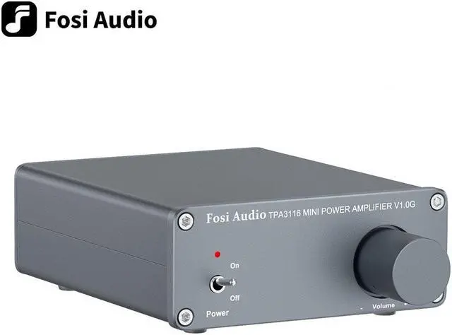 Main image of Fosi Audio V1.0G 2 Channel Class D Mini Stereo Amplifier for Home Speakers TPA3116 50W x 2 with Power Supply