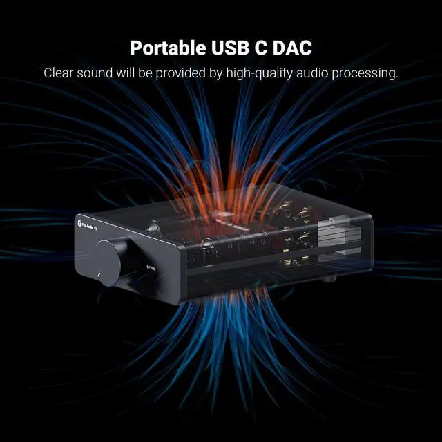 Alt view image 6 of 7 - Fosi Audio V3 Stereo Amplifier 300W x2 with TPA3255 Class D for Home Audio and Theater Systems Featuring Audiophile-Grade Components and Innovative Cooling Design with 32v power supply
