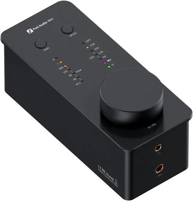 Main image of Fosi Audio SK02 DAC Amp Headphone Amplifier Desktop USB C to AUX Digital to Analog Audio Converter Adapter Preamp Optical to 3.5mm 4.4mm Balanced Combo for Home Audio System
