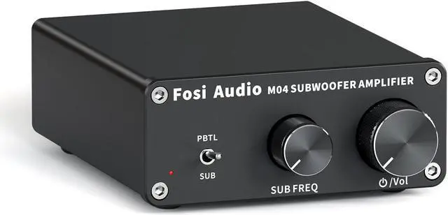 Main image of Fosi Audio M04 Subwoofer Amplifier for Home Theater Mono Channel Digital Class D Integrated Power Amp for Passive Speakers Subwoofer