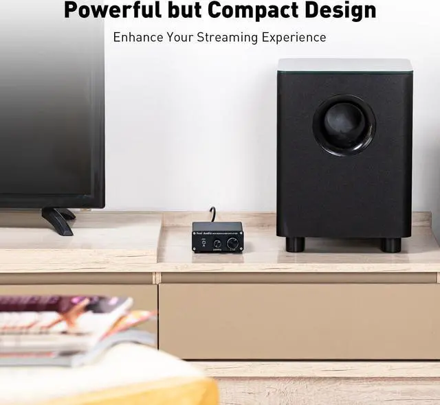 Alt view image 2 of 7 - Fosi Audio M04 Subwoofer Amplifier for Home Theater Mono Channel Digital Class D Integrated Power Amp for Passive Speakers Subwoofer