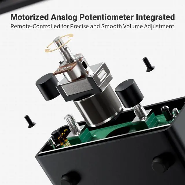 Alt view image 4 of 7 - Fosi Audio P4 Mini Preamp with 3 RCA Inputs, Home Audio Stereo Pre amp for Amplifier/Active Subwoofer/Speakers, Preamplifier with 3-Level Adjustable Gain 3/6/9 dB, Bass and Treble Control