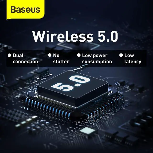 Alt view image 5 of 7 - Baseus True Wireless Earphones WM01 Black