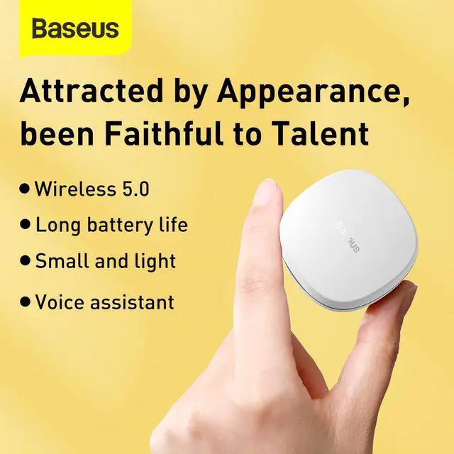 Alt view image 3 of 8 - Baseus True Wireless Earphones WM01 White