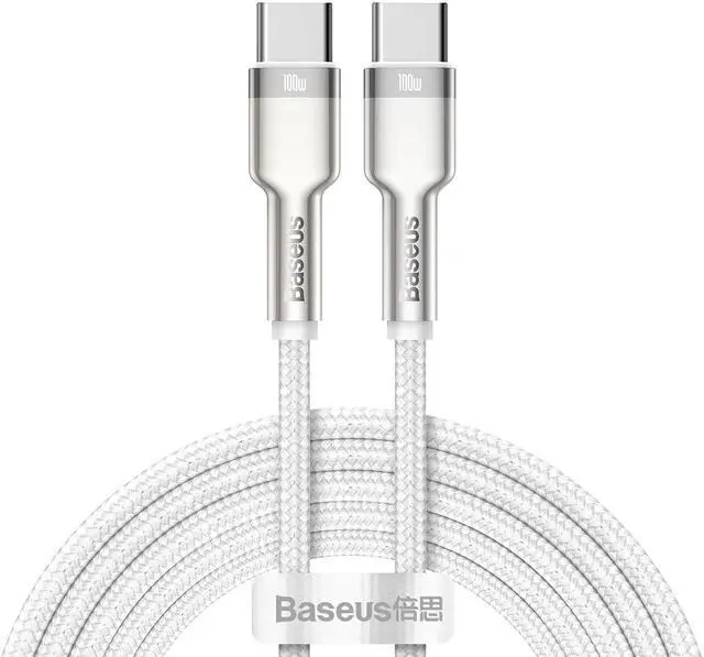 Main image of Baseus Cafule Metal Data Cable Type-C to Type-C 100W 2m White