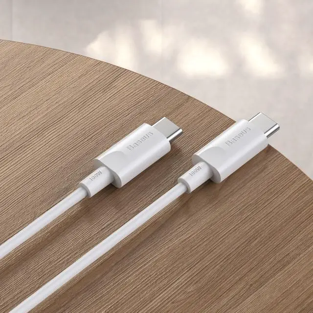 Alt view image 7 of 7 - Baseus Xiaobai series fast charging Cable Type-C 100W 1.5m White