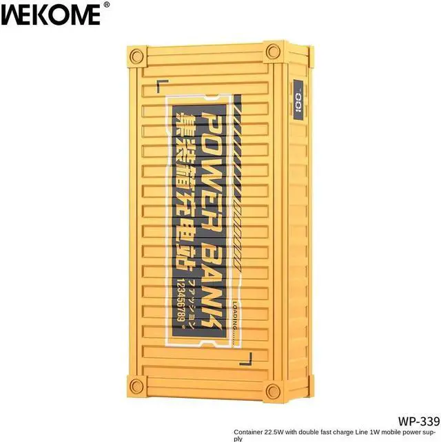 Alt view image 2 of 3 - WEKOME WP-339 container style quick charge Powebank 22W+20W