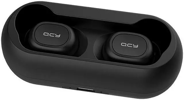 Alt view image 4 of 5 - QCY T1C Wireless Earbuds, TWS 5.0 Bluetooth Headphones with Microphone, Compatible for iPhone, Android and Other Leading Smartphones, black