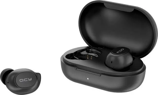 Alt view image 5 of 6 - QCY T9 True Wireless Earbuds with Microphone, TWS 5.0 Bluetooth Headphones,Compatible for iPhone, Android and Other bluetooth devices, Black