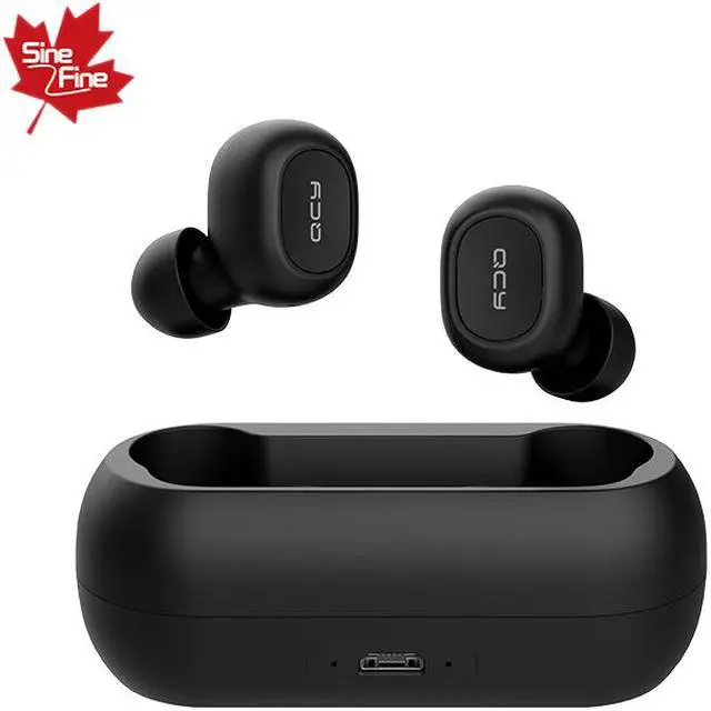 Alt view image 3 of 5 - QCY T1C Wireless Earbuds, TWS 5.0 Bluetooth Headphones with Microphone, Compatible for iPhone, Android and Other Leading Smartphones, black
