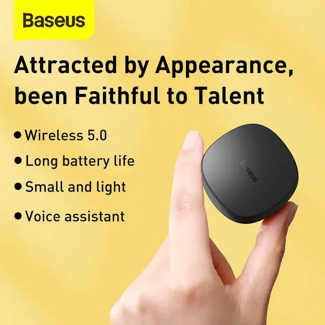 Alt view image 3 of 7 - Baseus True Wireless Earphones WM01 Black