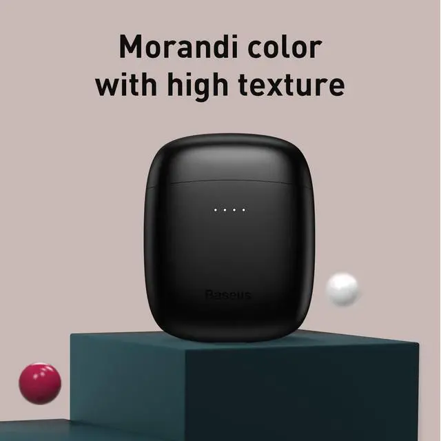 Alt view image 5 of 7 - Baseus Wireless Charging-True Wireless Earphones W04 Pro Black